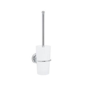 Smedbo K2334 16 3/4 in. Wall Mounted Toilet Brush and Holder in Polished Chrome from the Villa Collection
